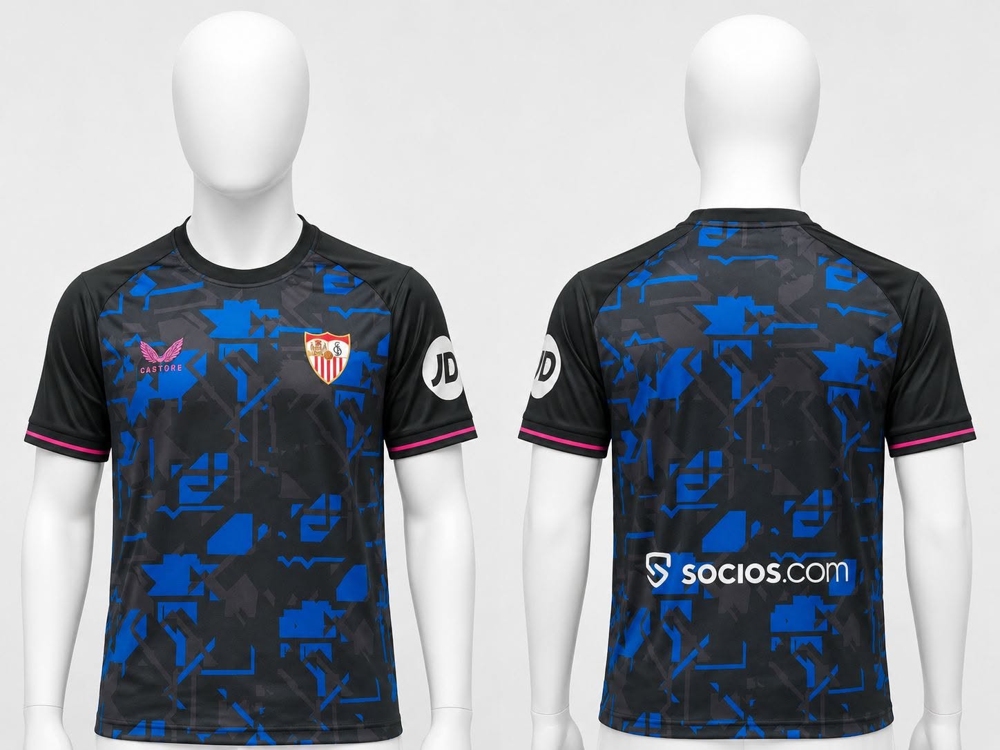 Sevilla FC alternativa preta/azul